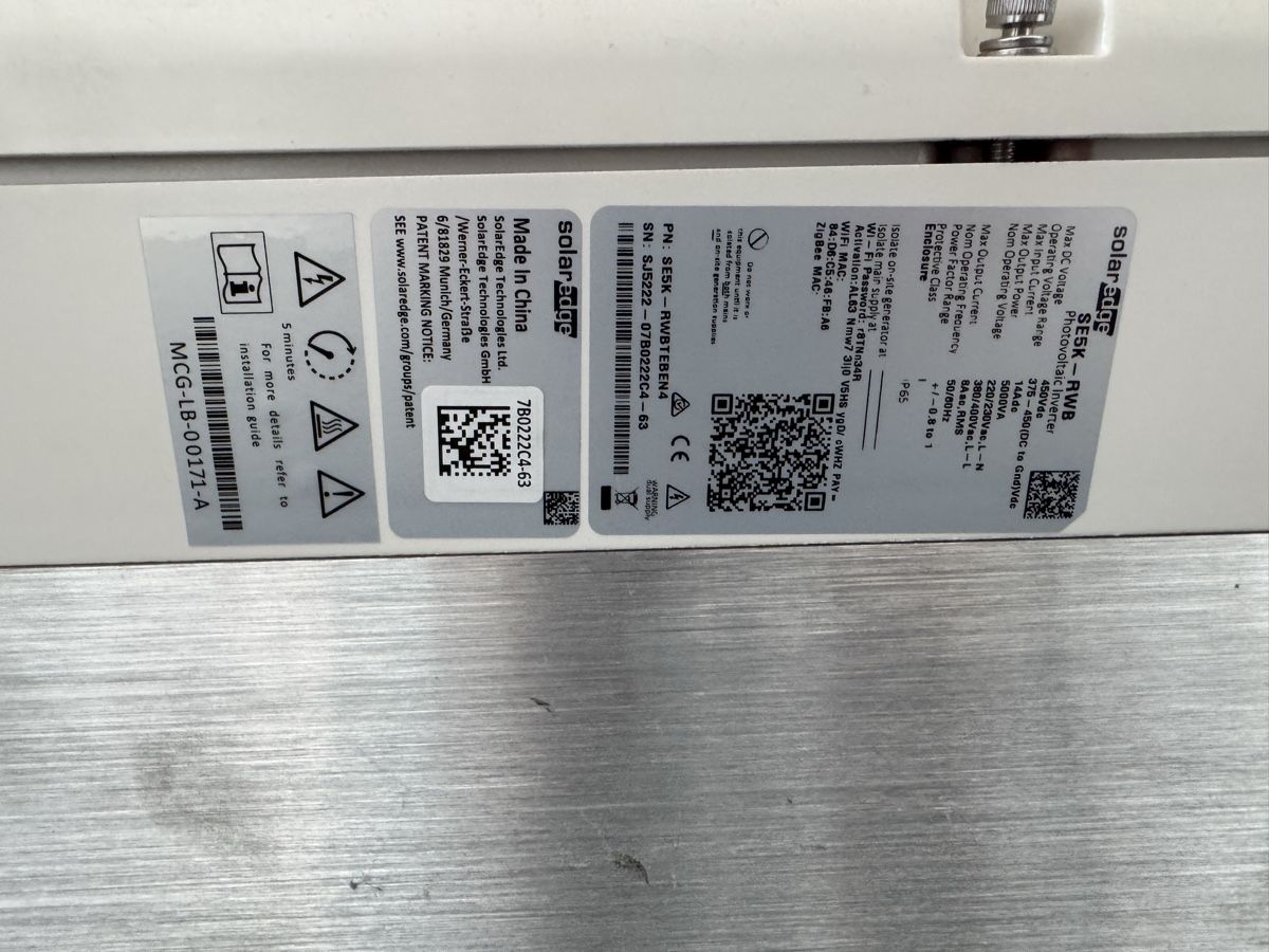 SolarEdge Inverter: Solaredge SE5K RWB – Difettoso da Magglingen/Macolin venduto da evoperformance 2
