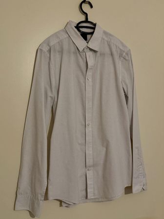 Herren Hemd weiss, H&M, Grösse M, Slimfit