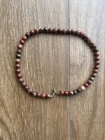 Kette aus rotem/braunem Jaspis