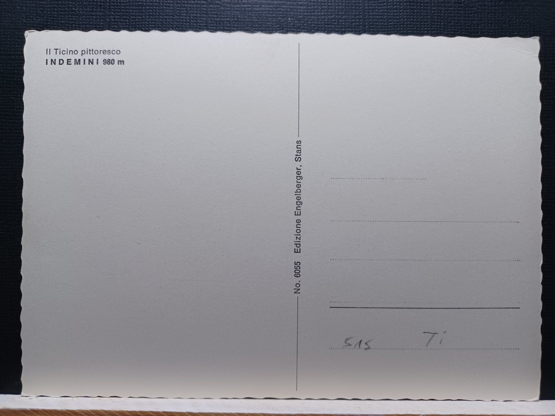 Cartoline postali: TI, Indemini Tessin, Villaggio con capre – Usato da Aarau Rohr venduto da mgvw 1