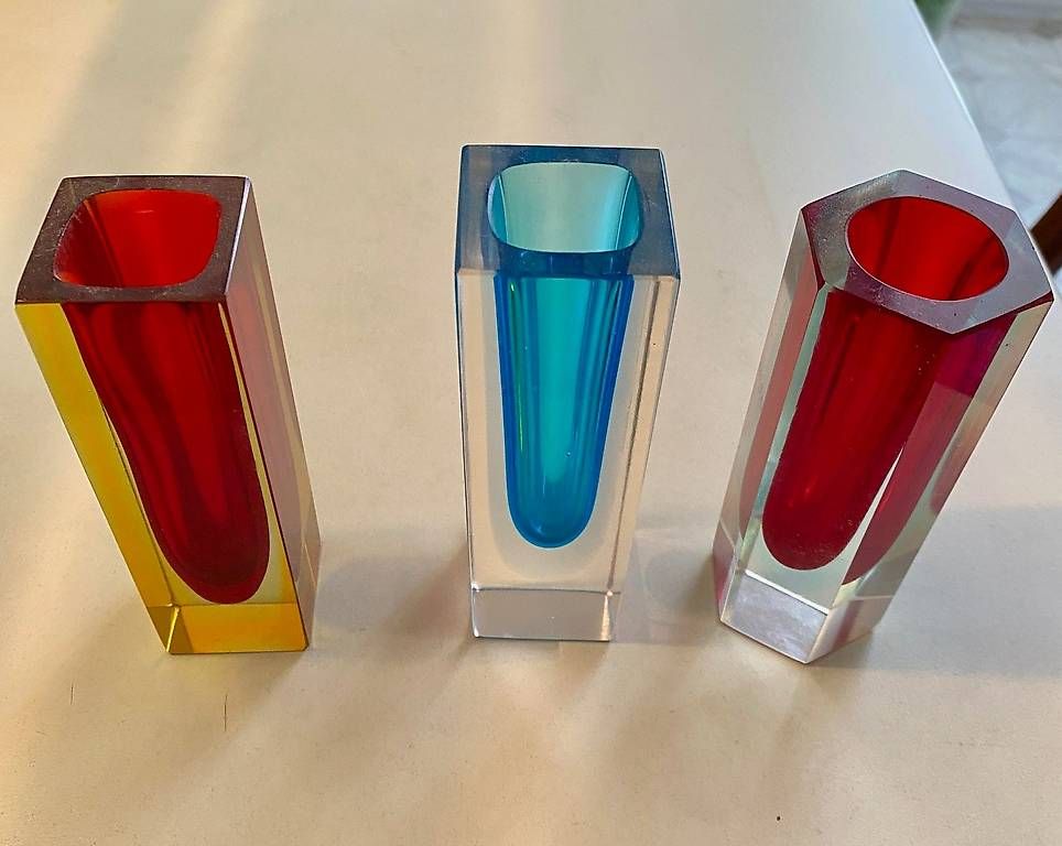 Vasi & Recipienti: 3 Muranovasen Vintage 60er – Usato da Zollikon venduto da LouisArmstrong