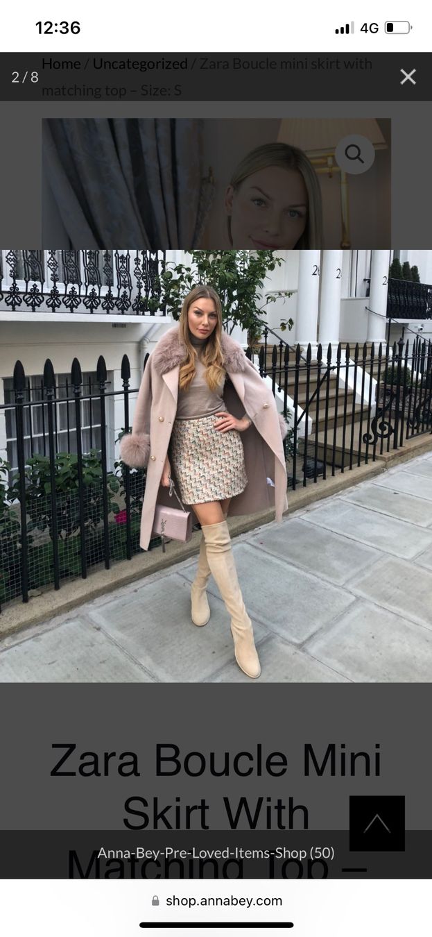 Zara Gonne: Bouclé Set von Anna Bey – Usato da Brugg AG venduto da Elle_1 1