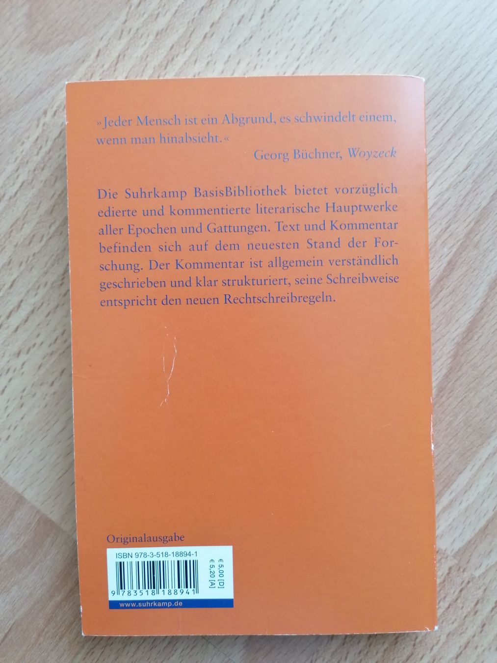 Bücher: Woyzeck Georg Büchner – Gebraucht aus Uster von scott_2025 1