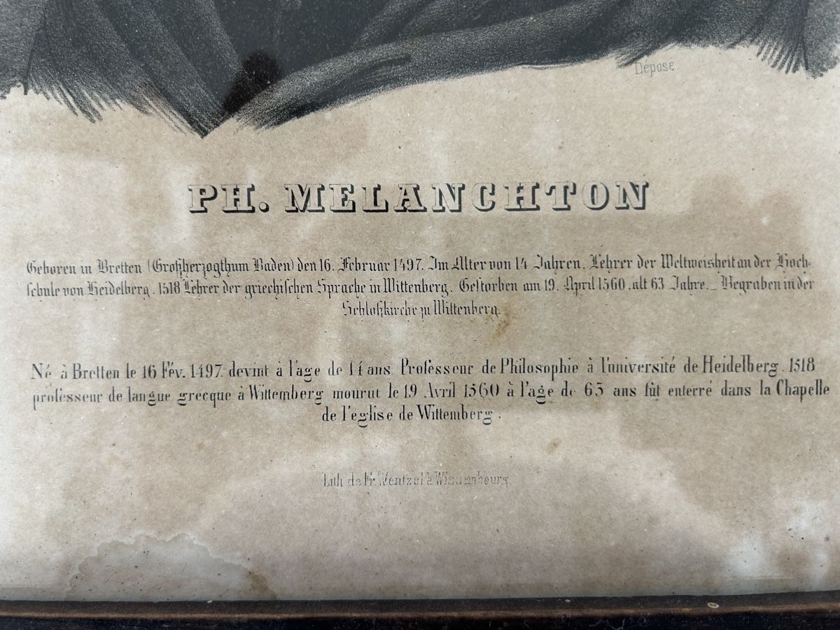 Arts picturaux & lithographies: Lithographie PH. MELANCHTON indrammet – D'occasion à Kreuzlingen par Pix66 2