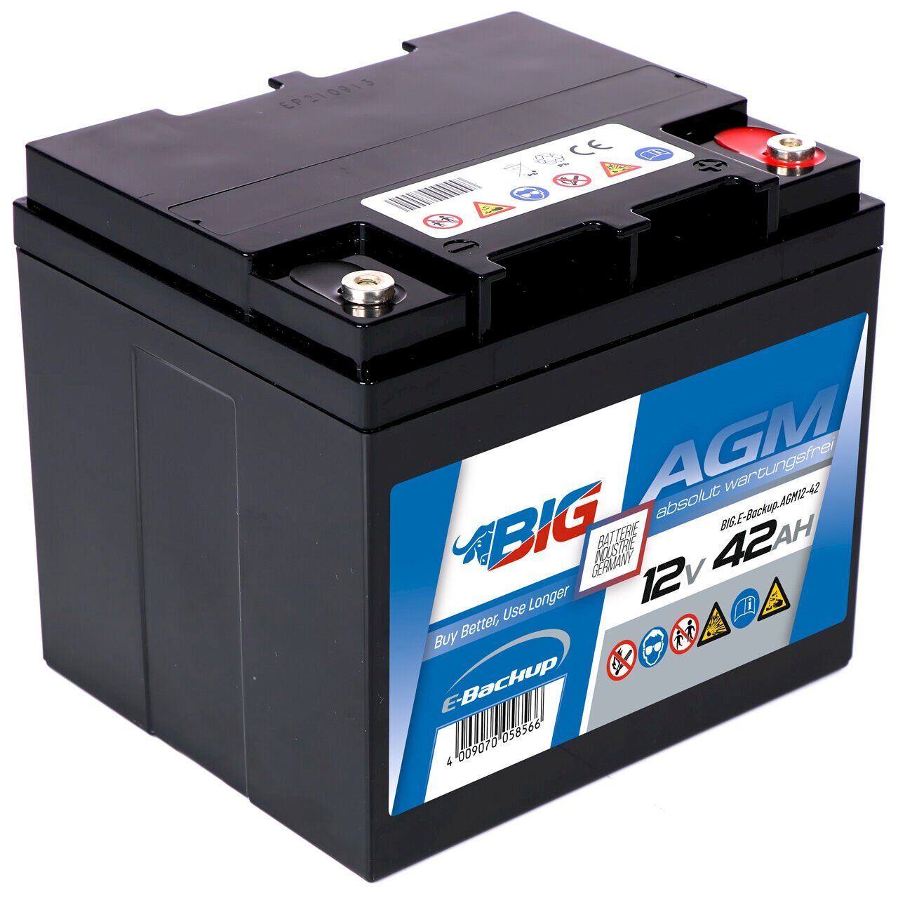 Batterie: BIG E-Backup AGM 12V 42Ah – Nuovo e nell'imballaggio originale da Bottighofen venduto da zaap 2