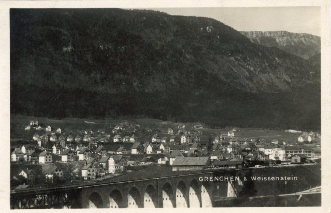 Cartoline postali: Grenchen   SO  und Weissenstein      um 1927 – Usato da Brig venduto da Valcards54