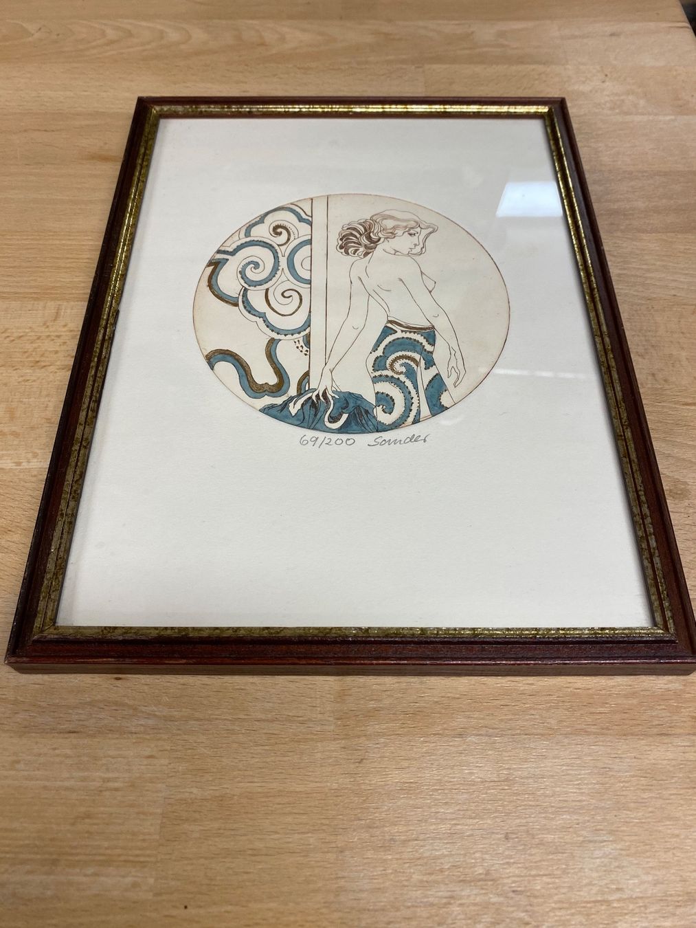 Tableaux: Original handsignierte Radierung Sander eingerahmt – D'occasion à Schwarzenburg par Michellu 2
