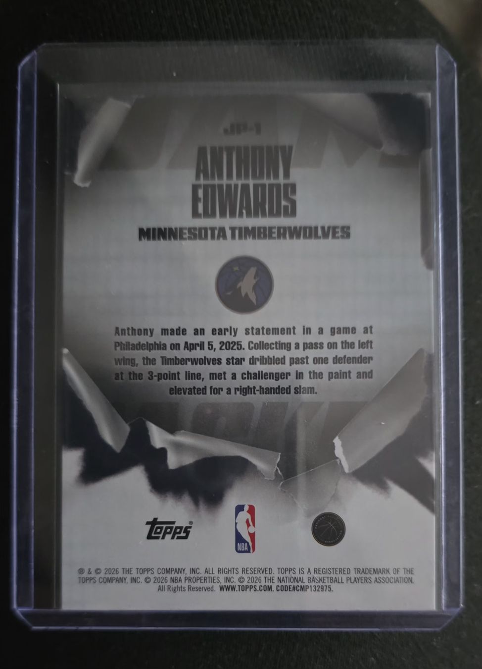 Nba Cartes à collectionner: NBA Anthony Edwards 61/75 – Neuf (Voir description) à Oron-la-Ville par Exacash 1