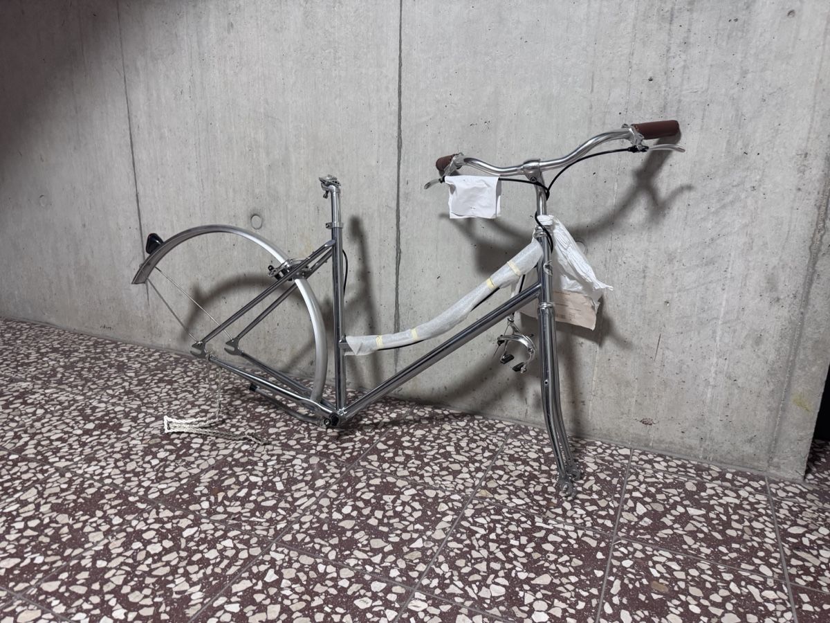 Pezzi di ricambio: Velo Rahmen mit Vorderrad und Lenker silberfarbig – Usato da Zürich venduto da watson89