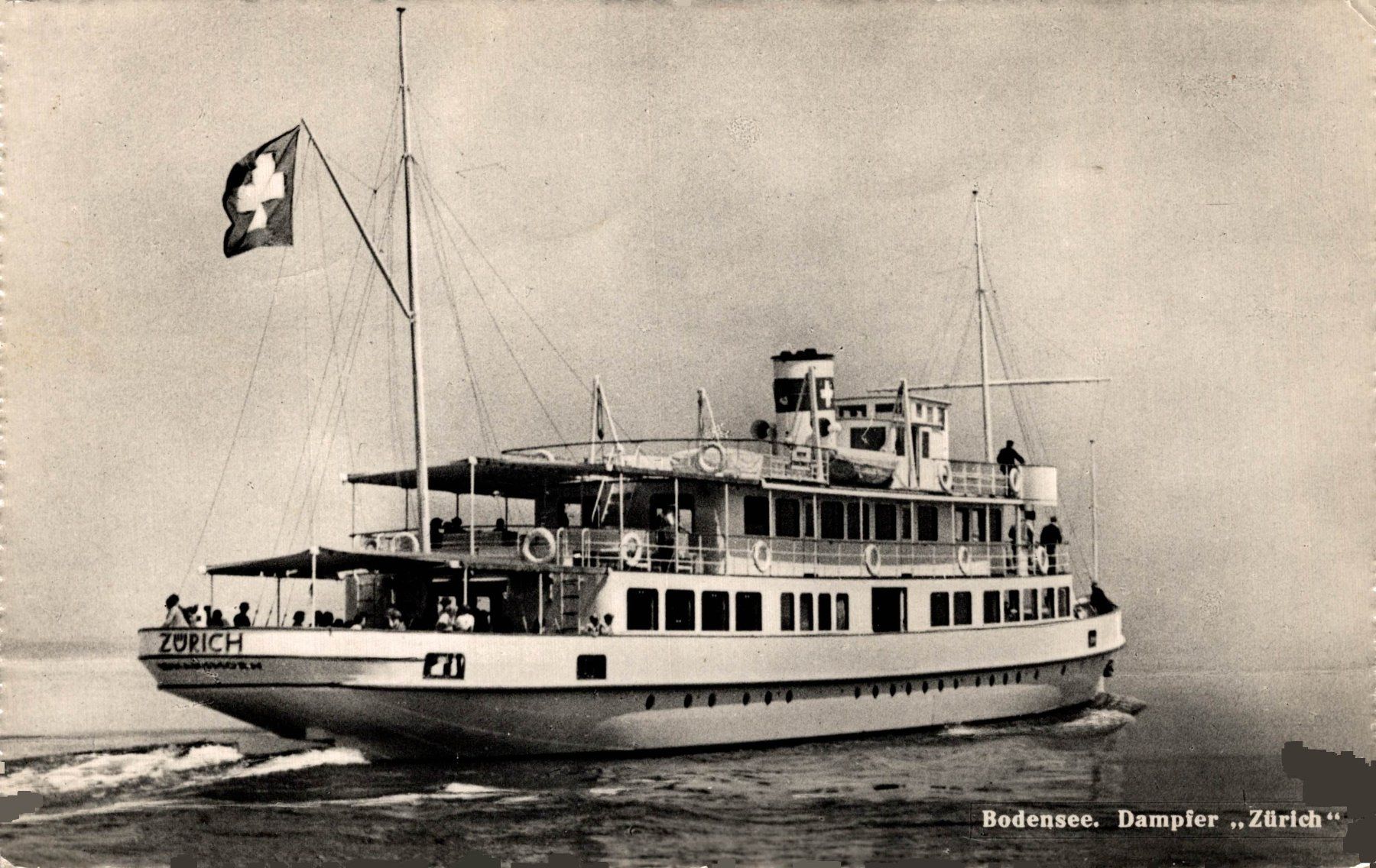 Cartes postales: Bodensee "Dampfer Zürich" – D'occasion à Bronschhofen par Astore