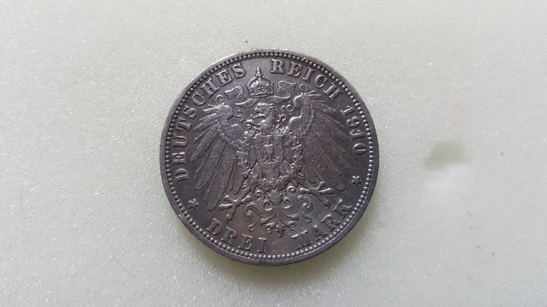 Alle Münzen: Ernst Ludwig Grossherzog von Hessen 3 Mark – Gebraucht aus Arni AG von Belgarion 1