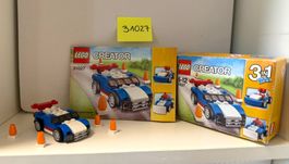 LEGO Creator 31027 3-in-1 Blauer Rennwagen komplett