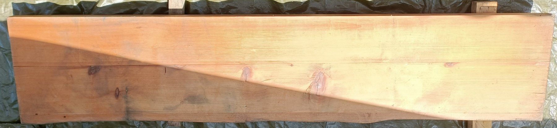 Piatti di portata: Holzplatte / Tischplatte, rustikal 48x228x5.5cm – Usato da Spiez venduto da ricot90