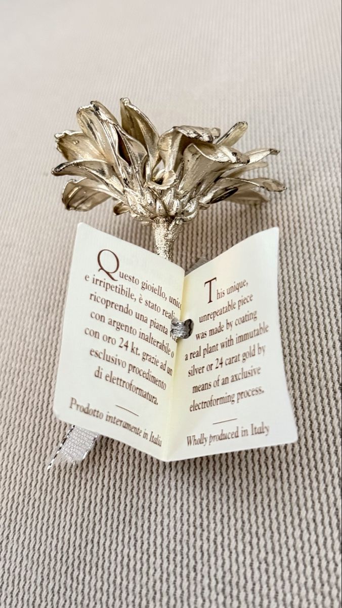 Tutte le decorazioni: Fiore Pierre Argento 925 e Oro 24kt – Nuovo (secondo la descrizione) da Castel San Pietro venduto da ste_xg59 2