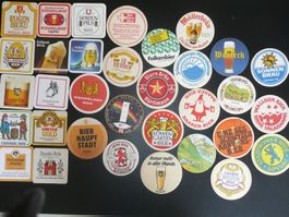 Bierdeckel CH+DE, 97% davon = NEU, ALLE wie auf den Bildern