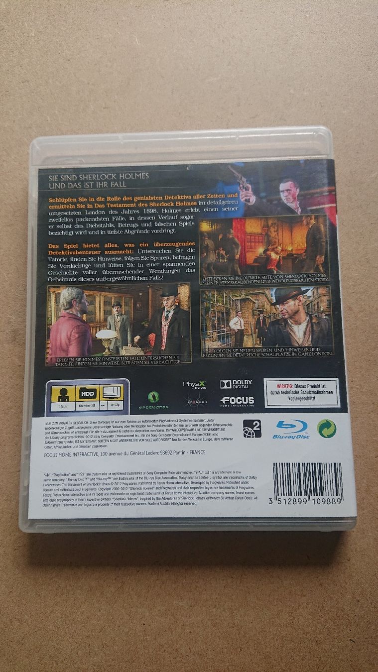 Giochi: Sherlock Holmes PS3 - Top Zustand! – Usato da Chur venduto da FreakofRarity 1