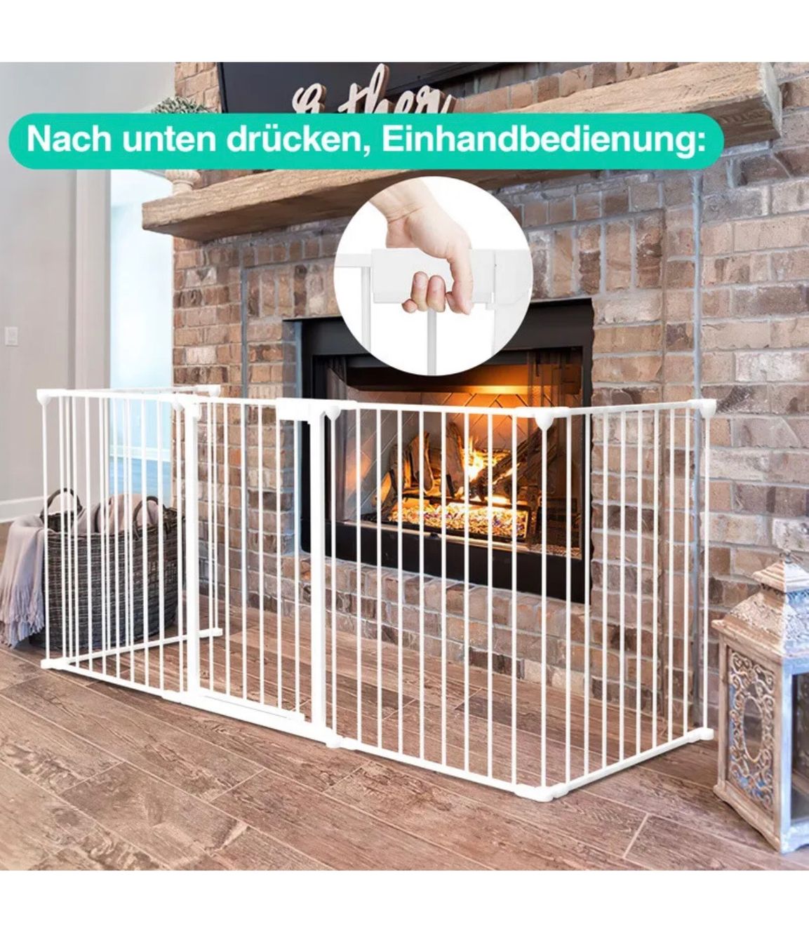 Altro: + Kaminschutzgitter Absperrgitter Türschutzgitter – Nuovo e nell'imballaggio originale da Amriswil venduto da JaJa-Express 9