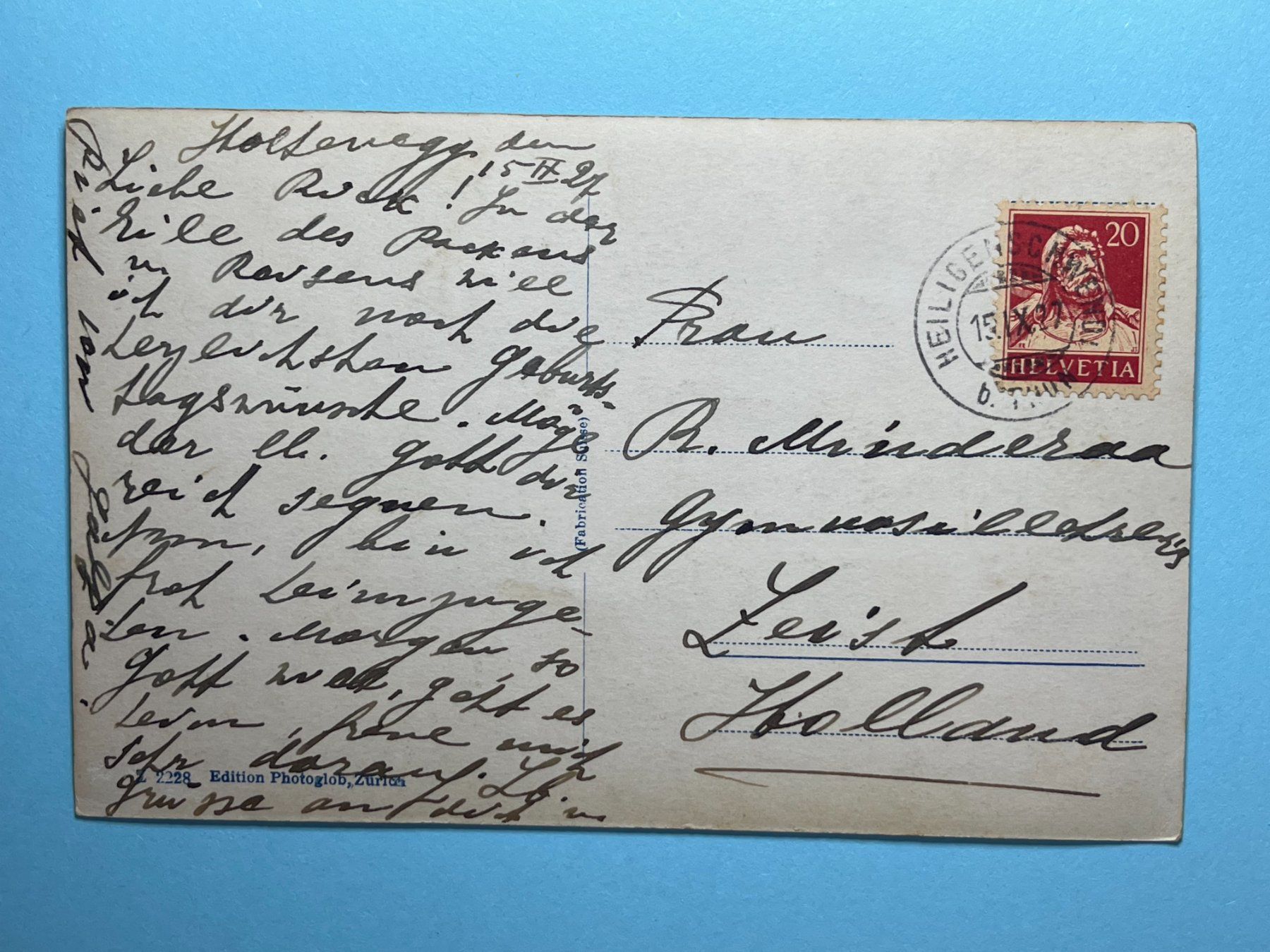 Cartes postales: Scherzligen mit Niesen – D'occasion à Steg VS par _vinci_ 1