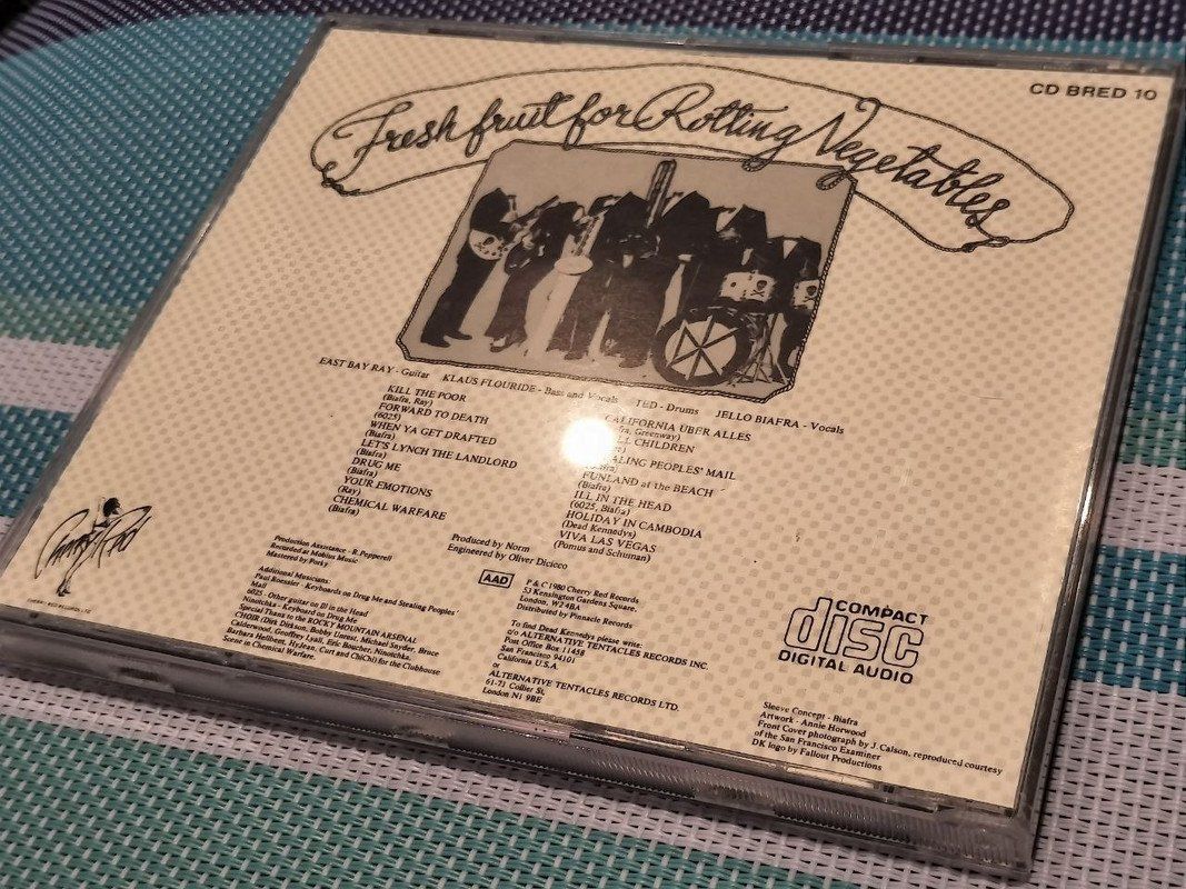CD: Dead Kennedys Fresh Fruit For Rotting Vegetables CD BRED10 – Usato da Gersau venduto da pjs_687j 2