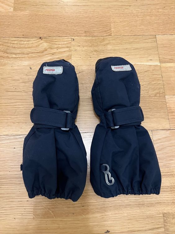 Reima Tec Kinder Ski-Handschuhe Skimba Black - Atmungsaktive Winterhandschuhe