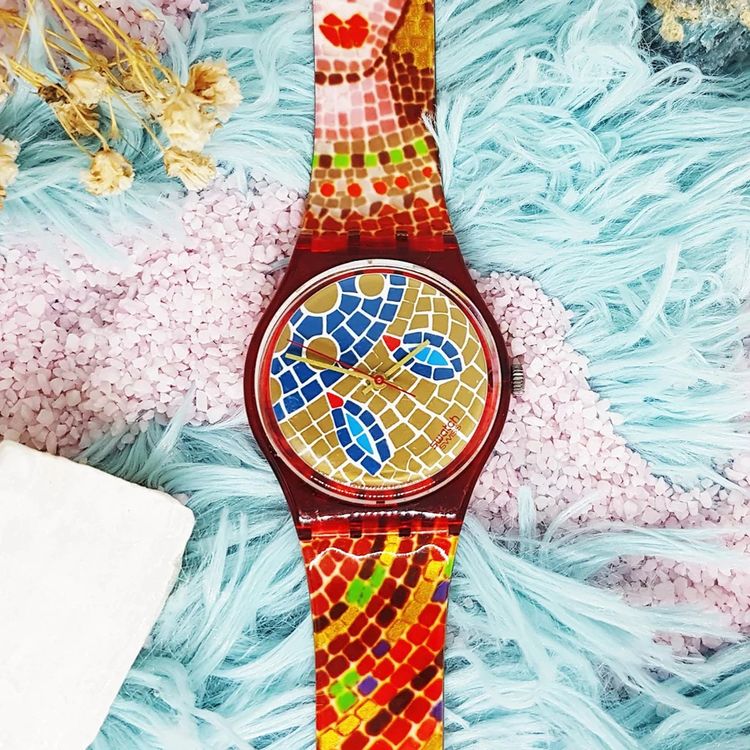 Swatch Montres: ungetragene 1990 Swatch Gent RAVENNA (GR107, Standard) – Neuf (Voir description) à St.Gallen par Clu 1