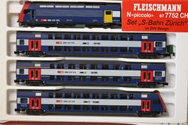 ZVV Doppelstockkomposition S7 Fleischmann Spur N mit OVP TOP