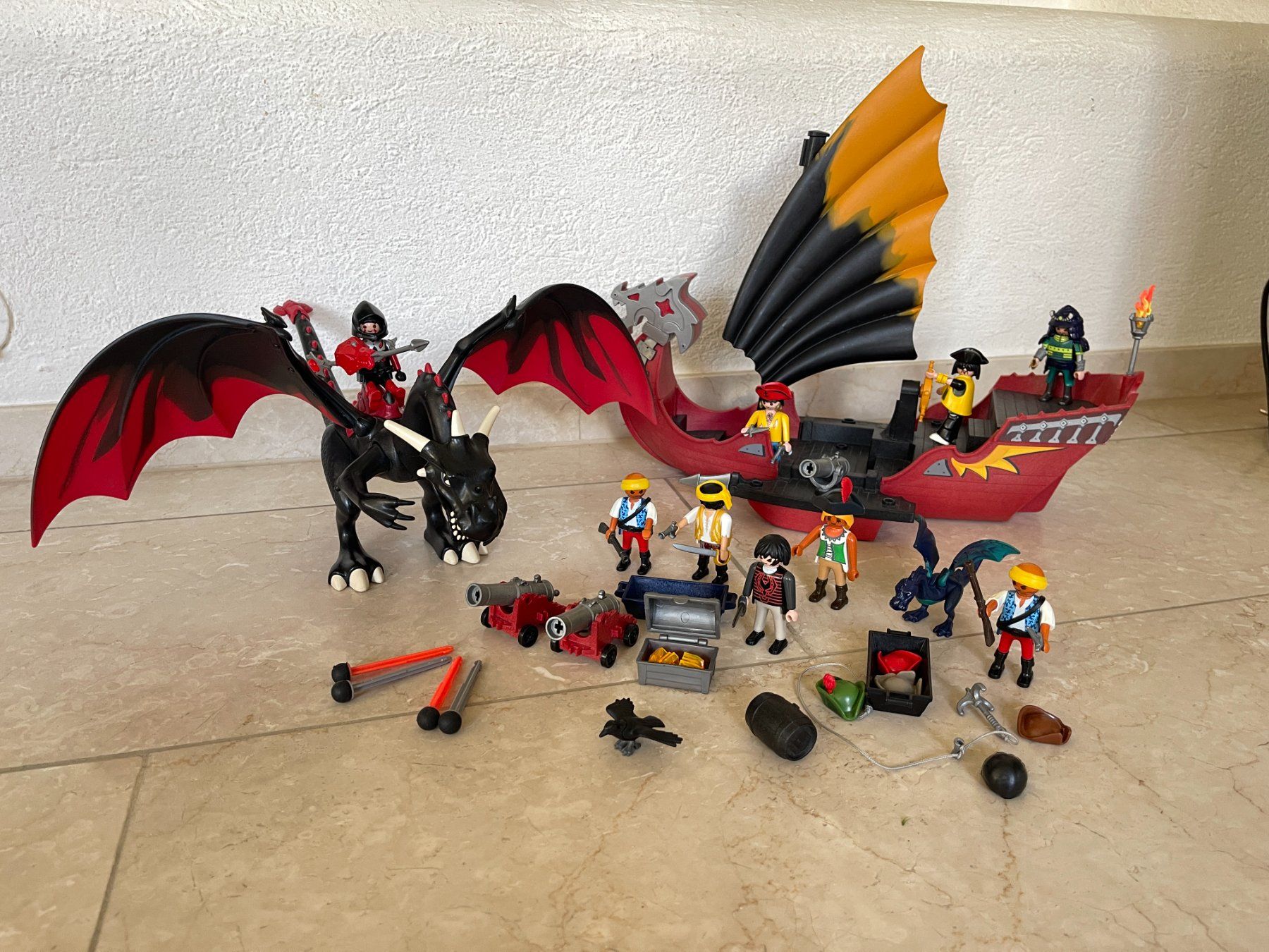 Playmobil Giocattoli: Playmobil: Drachen Schiff Boot Kanonen – Usato da Berikon venduto da Samira08 1