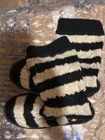 UGG Australia Boots - Black and White wool, Size 38