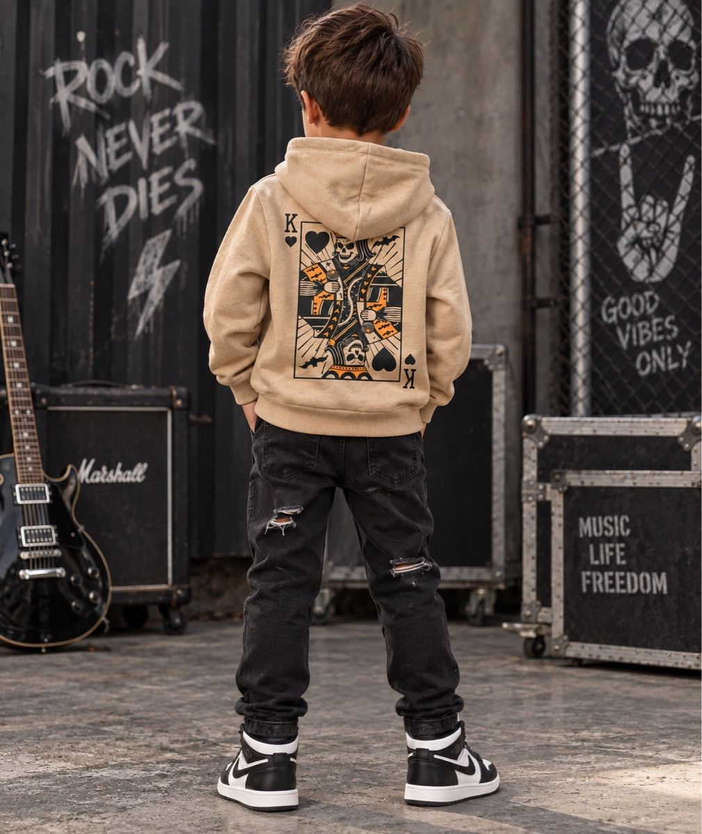 Maglioni & Felpe: SWEAT À CAPUCHE ENFANT BEIGE – Nuovo (secondo la descrizione) da Lausanne venduto da mar_6snp