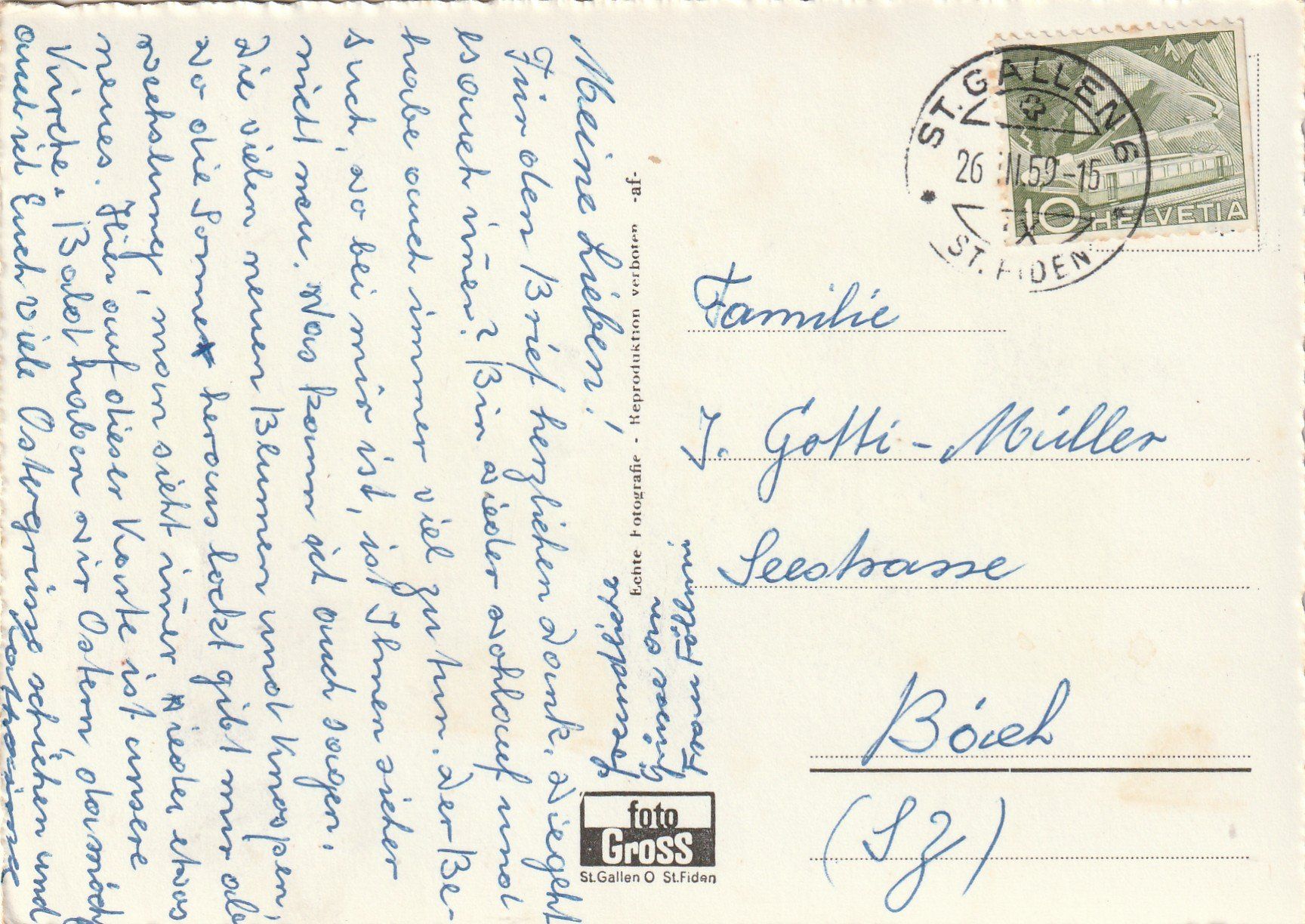 Cartoline postali: St. Gallen Kirche Neudorf – Usato da Rorschacherberg venduto da fratovi2 1