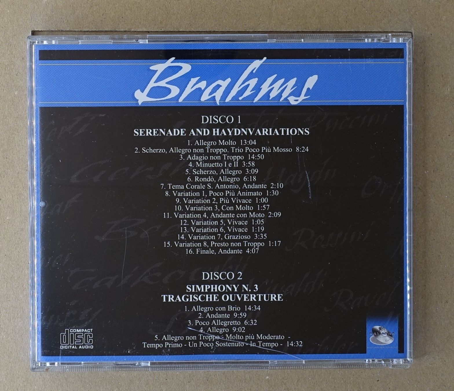 CD: Classic Collection - Brahms (2 CDs) - F24 – Usato da Sessa venduto da fraenklishop 1