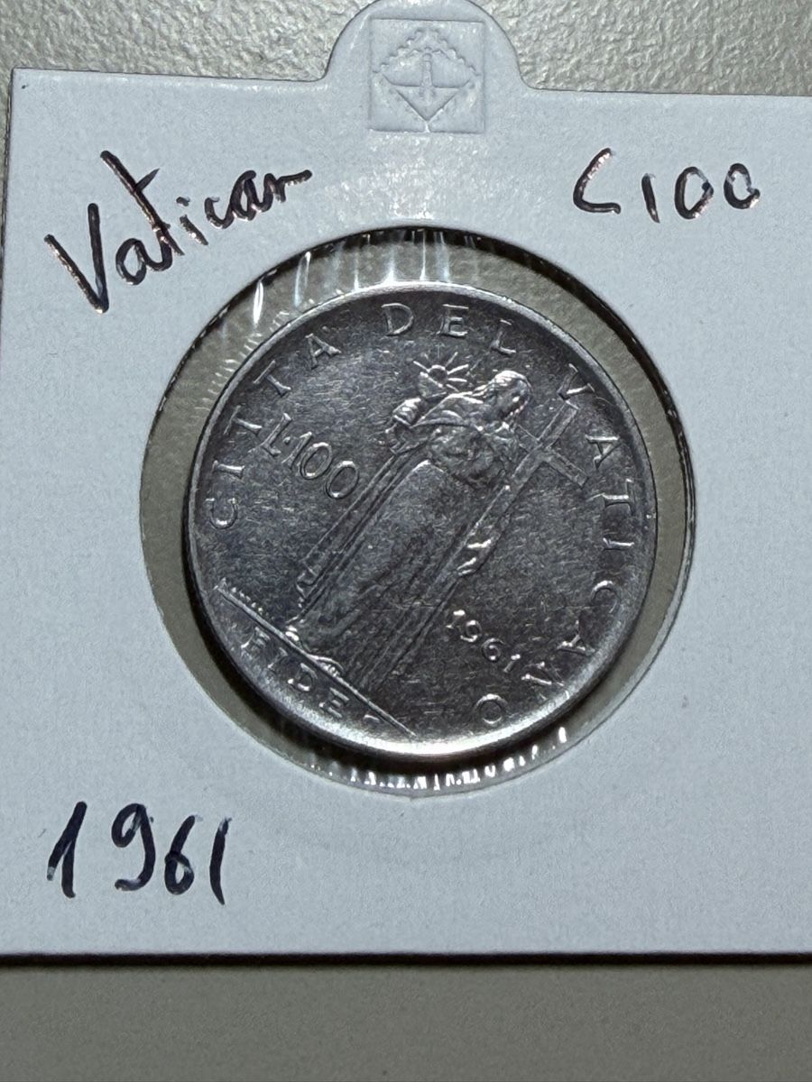 Alle Münzen: Vatican - 100 lires - 1961 – Gebraucht aus Payerne von Mike1682