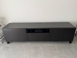 IKEA BESTÅ TV-Lowboard 180 cm schwarzbraun