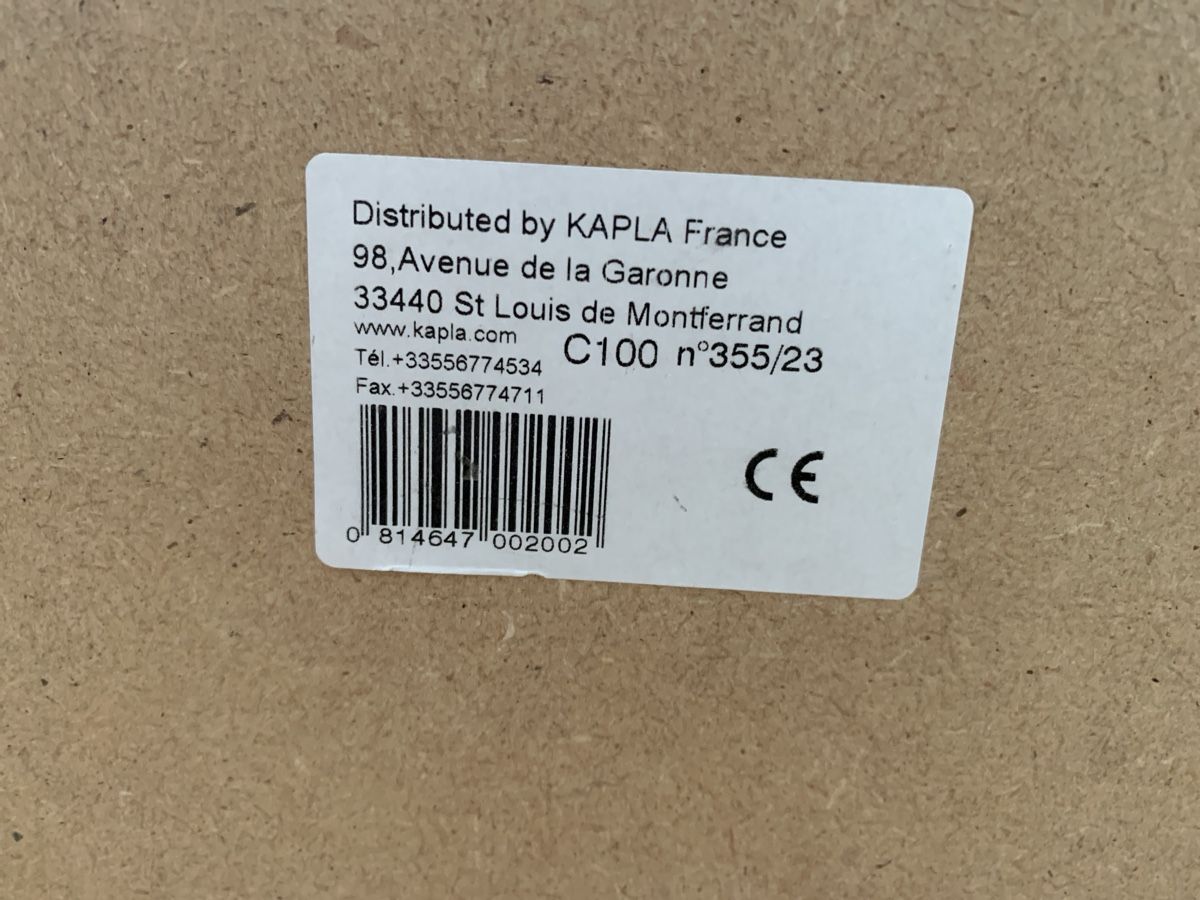 Kapla Kit di costruzioni: Boîte orange originale de 100 Kapla en bois – Usato da St-Imier venduto da gui_6b6f 2
