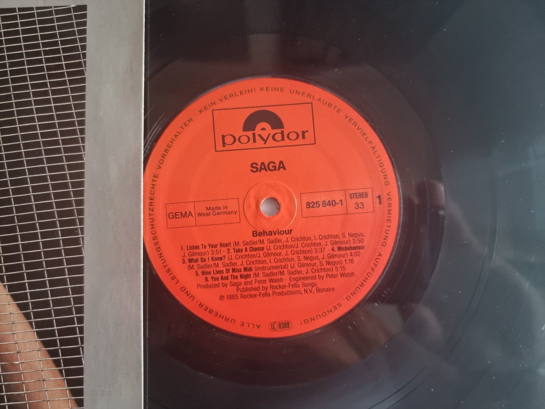 Dischi in vinile: LP Saga – Behaviour – Usato da Schaffhausen venduto da Kellerrassel 1