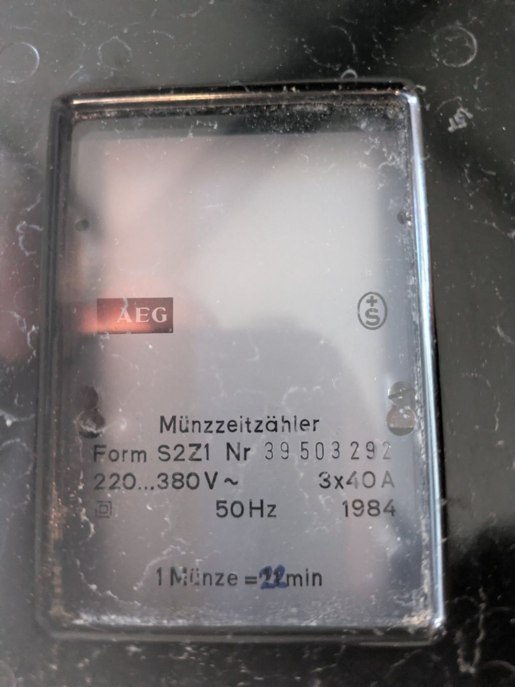 Registratore di cassa: Münzzähler AEG Münzzeitzähler – Usato da Buttisholz venduto da imex62 3