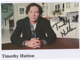 Autogrammfoto von Schauspieler Timothy Hutton USA
