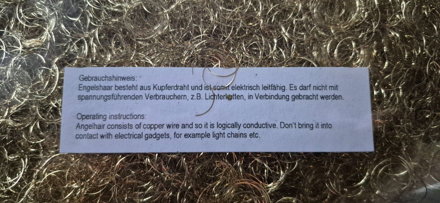 Tutte le decorazioni: WeihnachtsDEKO Engelshaar in Gold – Nuovo (secondo la descrizione) da Nottwil venduto da echtMOMO 1