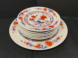 Vintage 7 Tlg. Service (6 Dessertteller und 1 Tortenplatte)