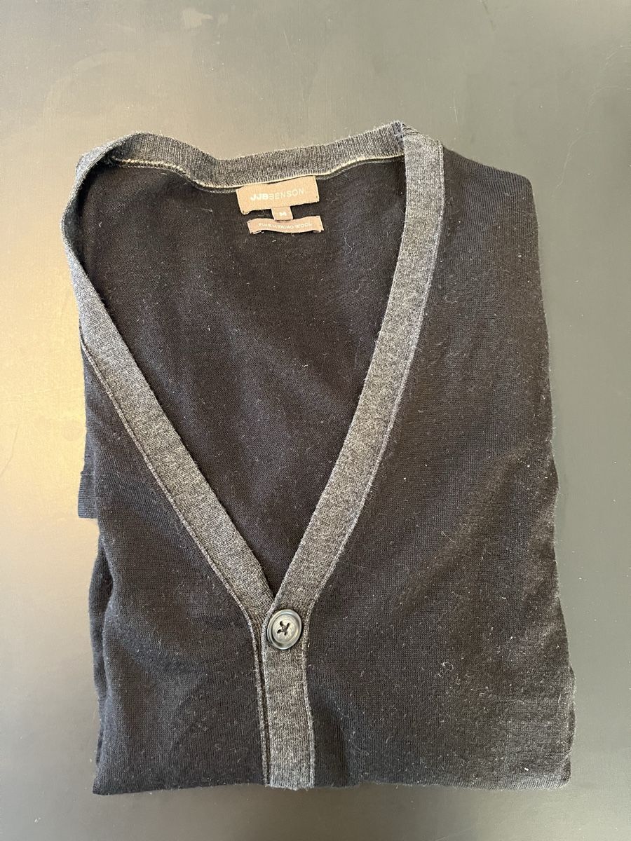 Jacken: Cardigan, schwarz/grau, Gr. M, Merino – Gebraucht aus St. Gallen von Gloom22 3