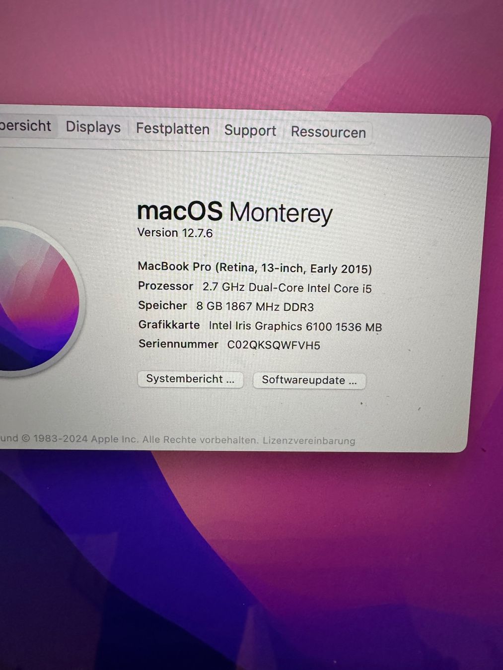 Apple Notebooks: MacBook Pro 13 – Gebraucht aus Adliswil von Busys 1