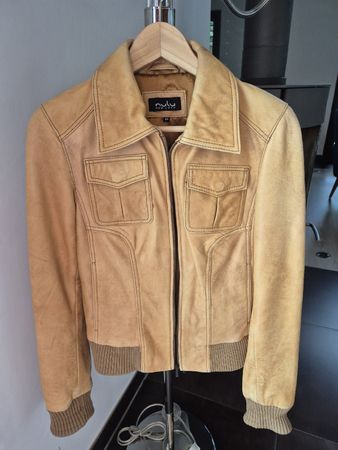 Veste en cuir souple Nulu 34 cognac