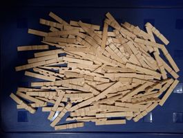 Holzklammerteile Bastelset