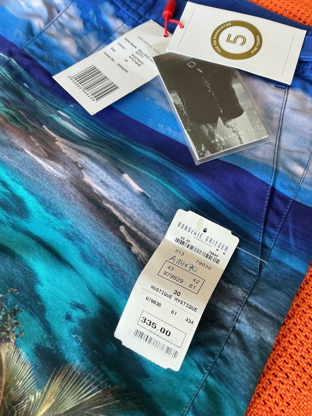 Pantaloni: Orlebar Brown Badehose Gr 30 NP 335.- – Nuovo e nell'imballaggio originale da Wetzikon ZH venduto da Uturn4 2