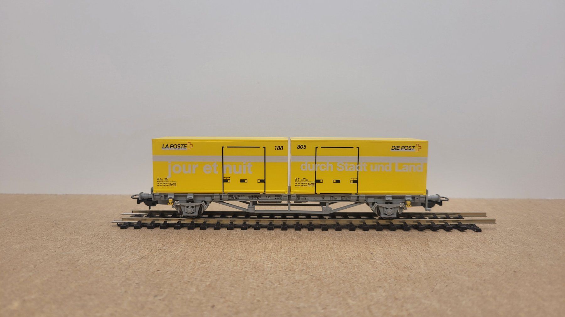 Piko Modelleisenbahnen: Spur H0 Piko "95650" 2achsige Schweizer Postwagen Güterwagen – Gebraucht aus Büsserach von ModellbahnDepot 1
