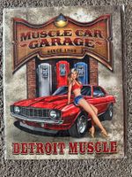 Muscle car camaro Chevrolet detroit garage pin up classic