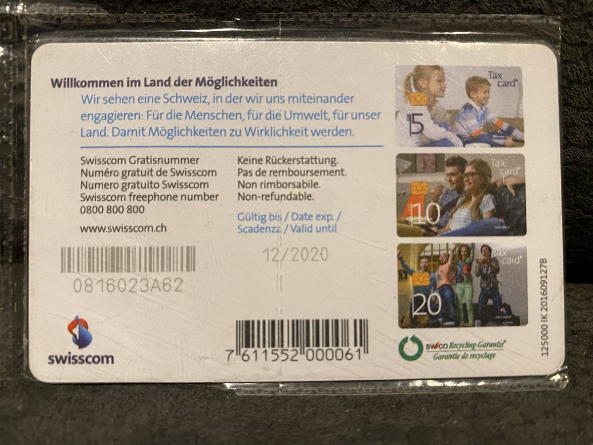 Telefon- & Taxkarten: Taxcard neuve – Neu und originalverpackt aus Lausanne von babacard10 1