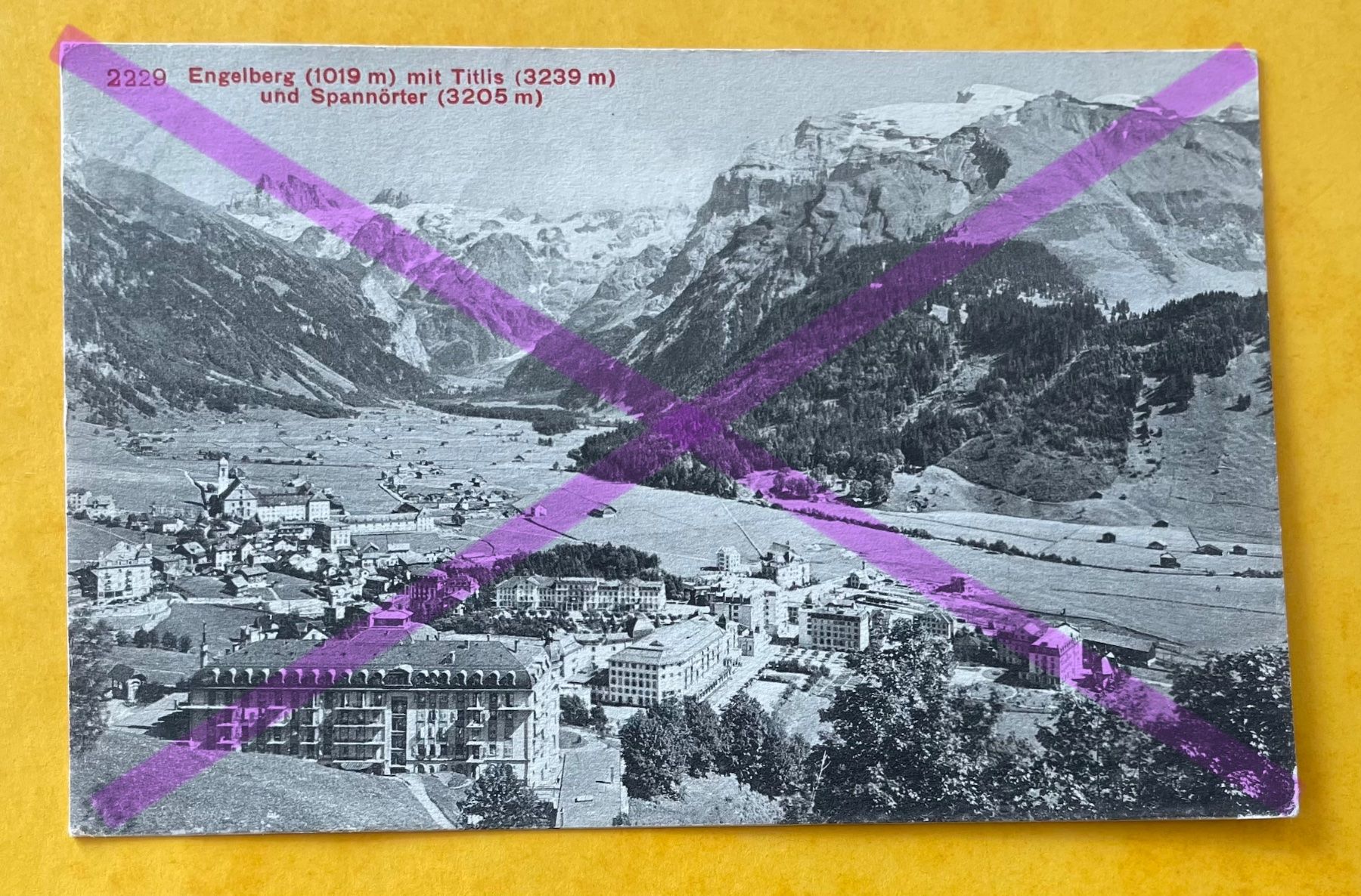Cartoline postali: ENGELBERG - mit Titlis und Spannörter - 8.8.08 – Usato da Mauren TG venduto da montis09