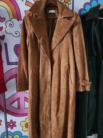 MANTEL aus Leder Zara Premium Gr. S
