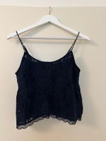 Hollister Spitzentop, marineblau, Gr S